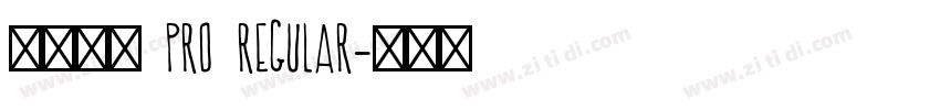 小米兰亭 Pro Regular字体转换